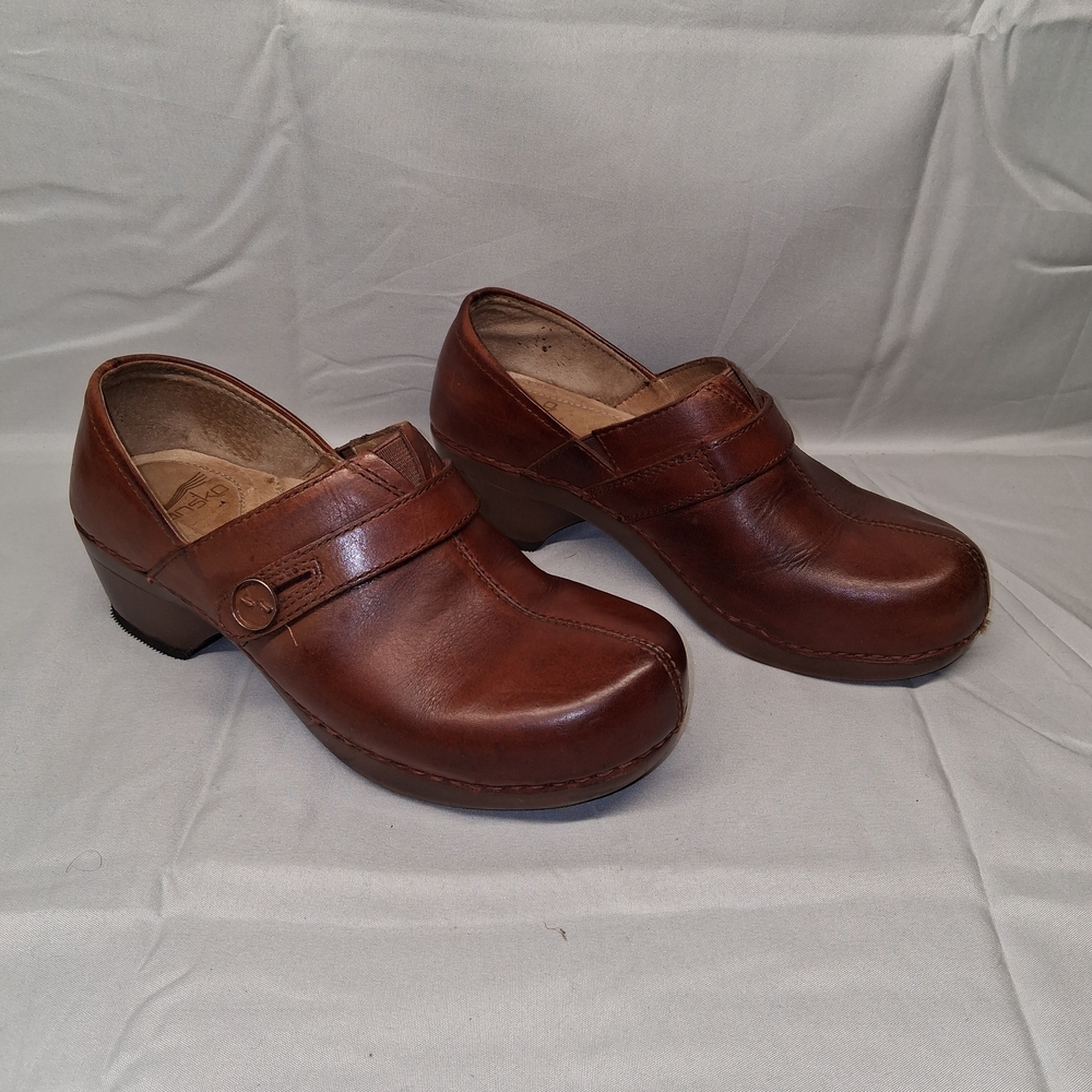 Dansko Brown Leather Clogs